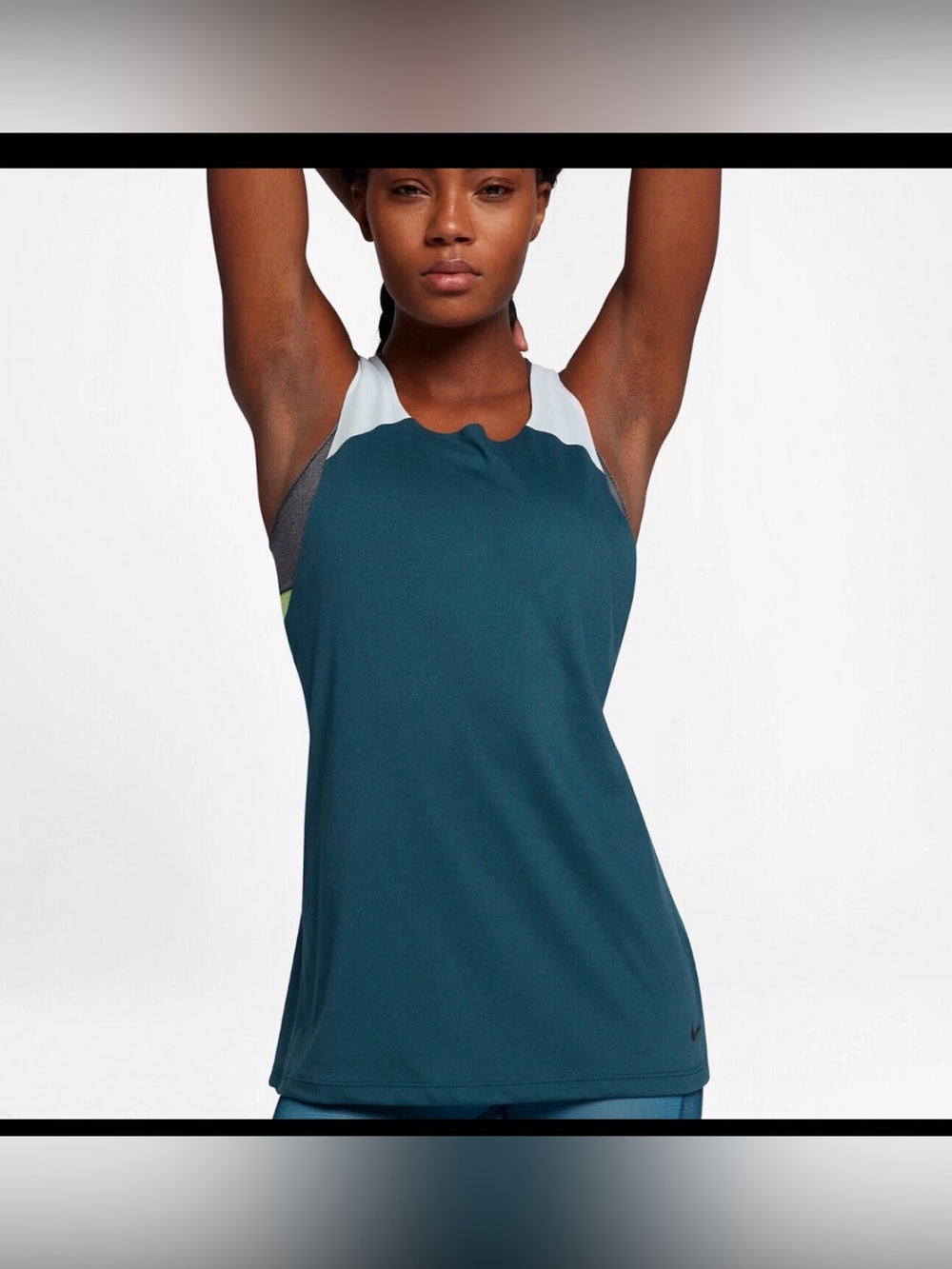 Nike Breathe Dry Women's Dri-FIT Training Tank Top, Space Blue, Small.